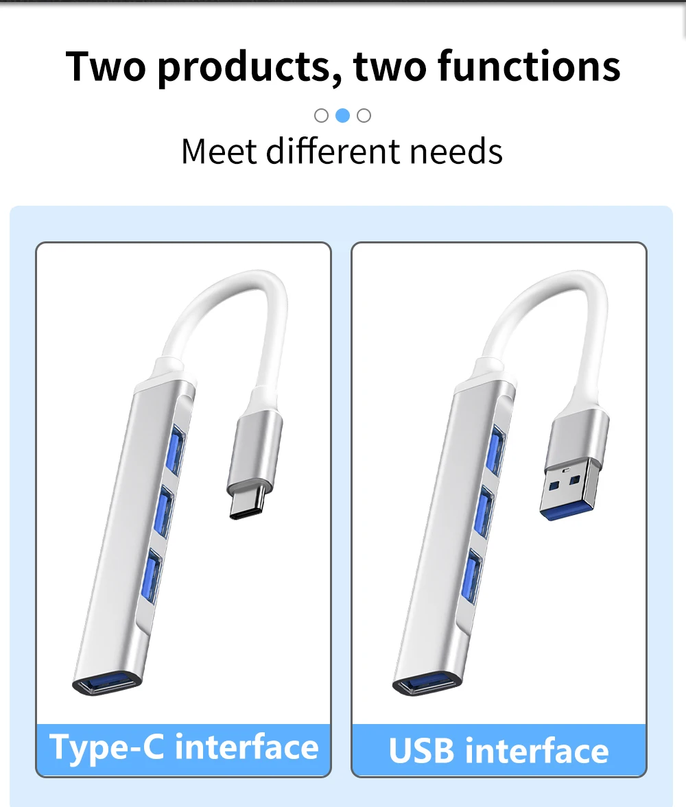 PUJIMAX 4 порта мультиразветвитель адаптер USB C HUB 3 0 2 Type конвертер OTG для Macbook Pro Huawei
