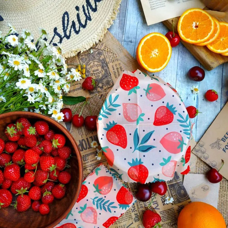 

Многоразовая оберточная бумага для хранения 3 шт., устойчивая упаковка для органических фруктов, овощей, сыра, пищевых продуктов, без бфа и пластика, пищевая пленка с пчелиным воском