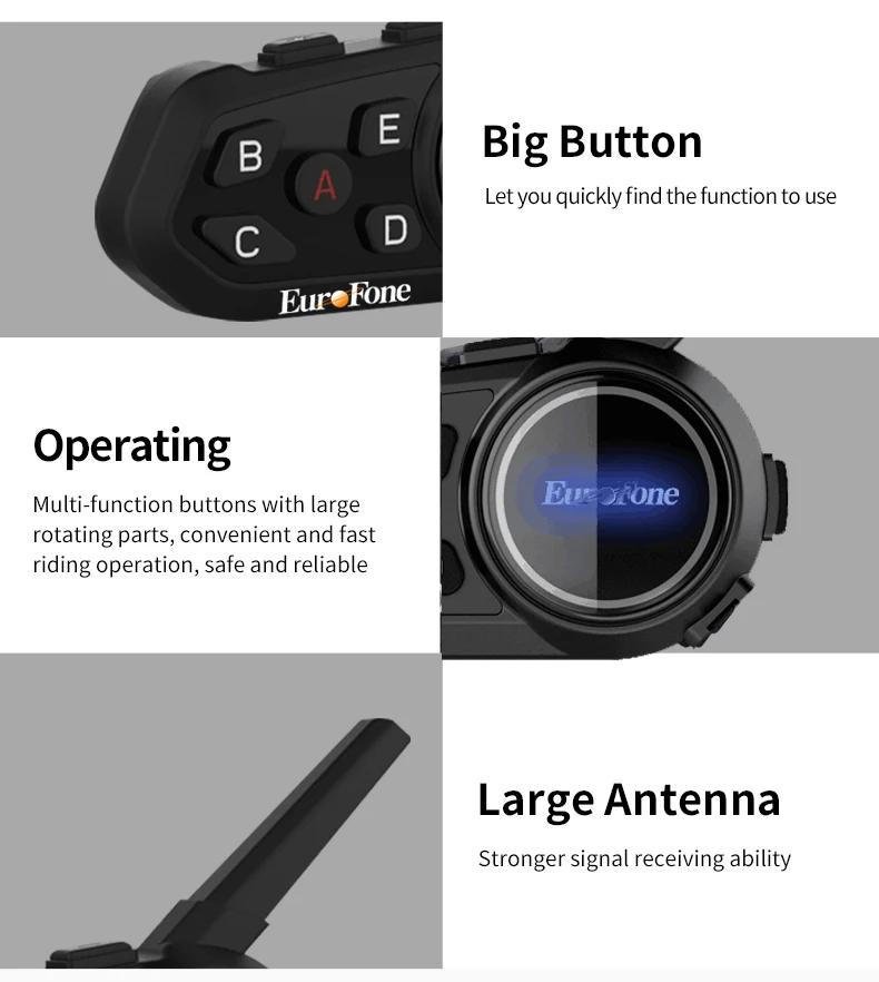 Мотогарнитура для шлема TELEC USA FCC UKCA bluetooth-гарнитура на все лицо подходит 6