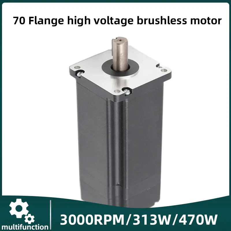 BLDC 70mm Brushless DC Motor 48V/310V 300W 400W 3000rpm High Voltage Low Noise Brushless Motor