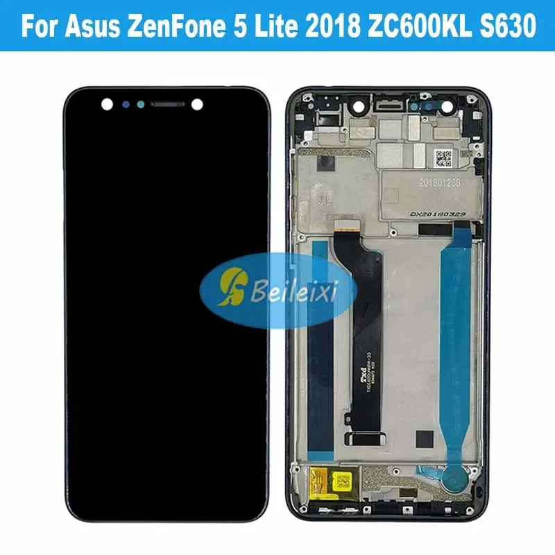 Для Asus ZenFone 5 Lite 2018 ZC600KL S630 SDM630 ЖК-дисплей с дигитайзером сенсорного экрана в сборе