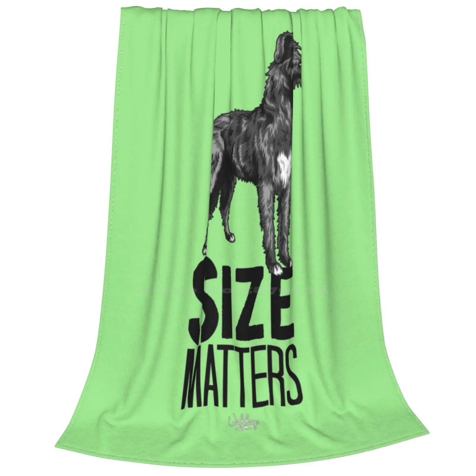 Необычное модное мягкое теплое одеяло с принтом ирландского вольфхауна по