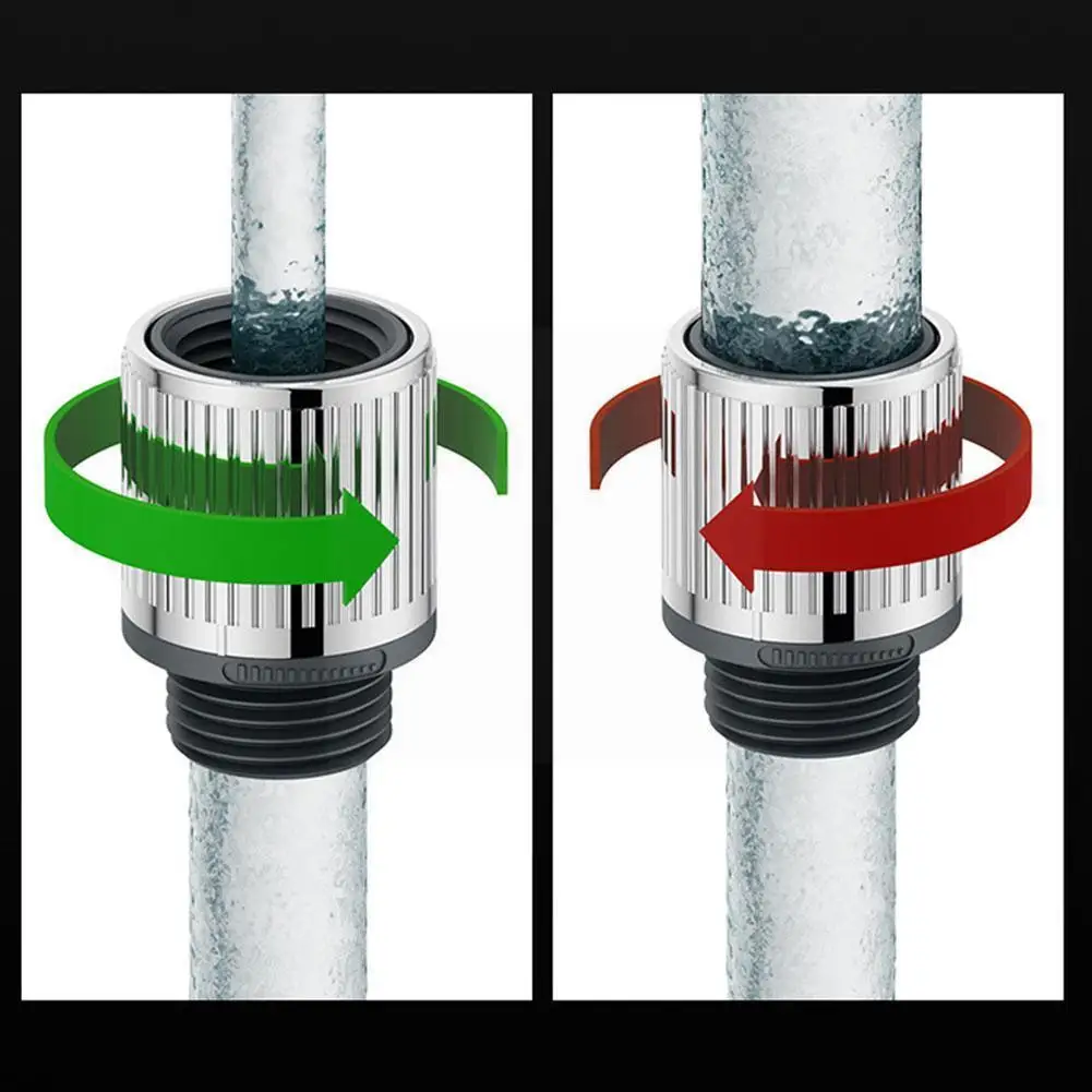 

Silver Color Shower Flow Regulator Water Pressure Control Switch Faucet Adapter For Kitchen Bathroom F6o5