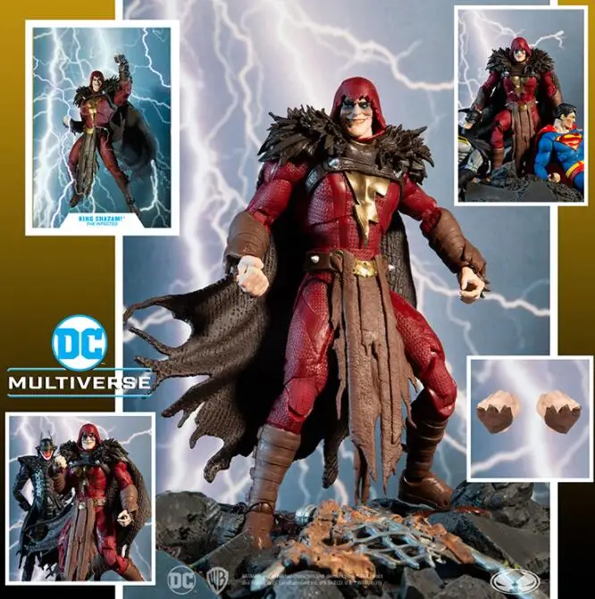 

Экшн-фигурки McFarlane King Shazam с шарнирным соединением, игрушки 17 см