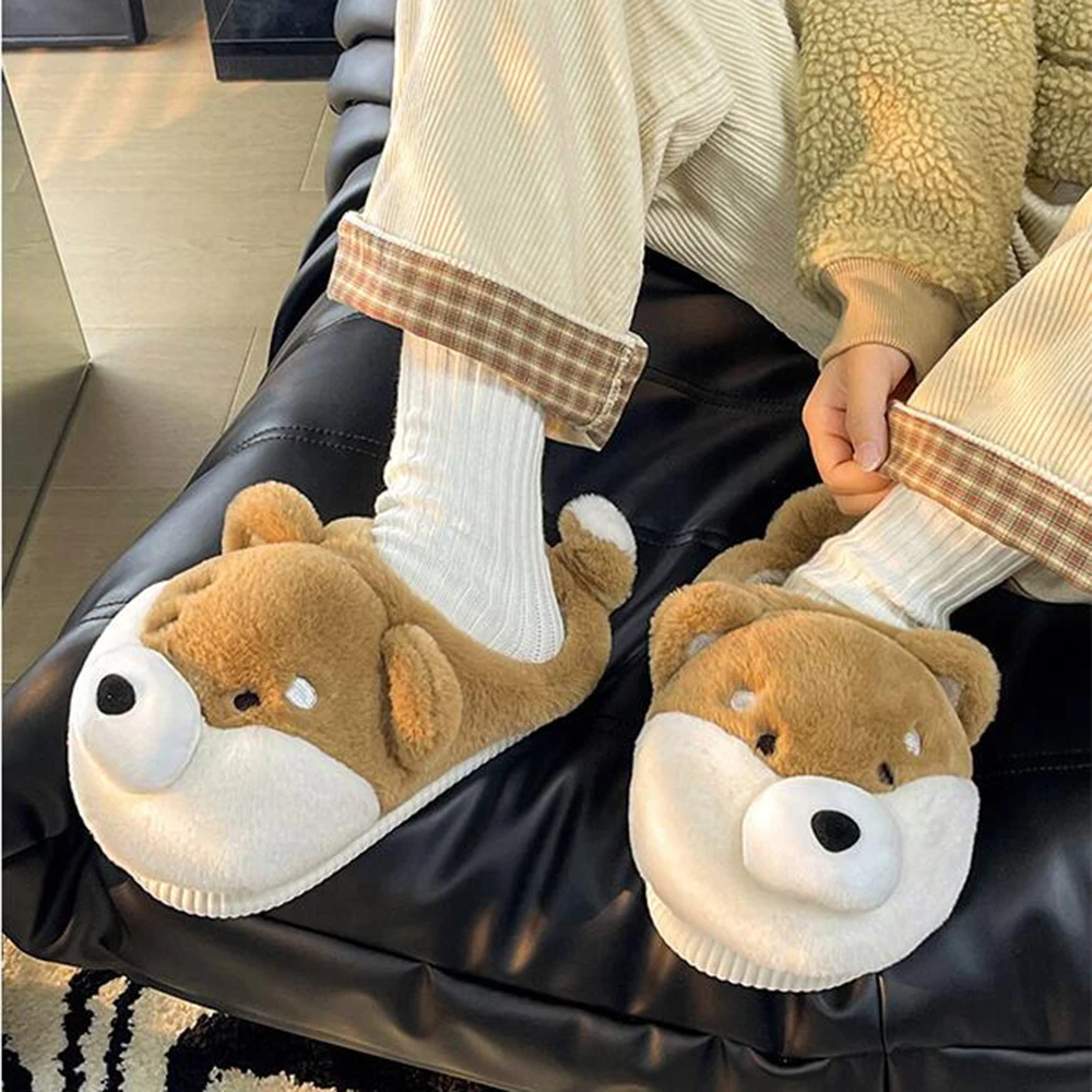 

Тапки женские зимние на толстой подошве, из хлопка, qt669