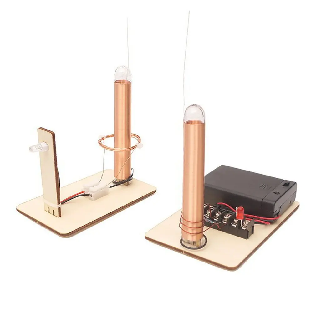 

Children's DIY Wireless Power Transmission Toys Wooden Model Kit Physical Experiment STEM Fun Educational Toys
