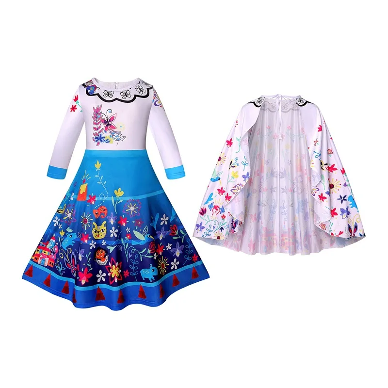 

2022 new magic full house princess dress European and American girls cartoon role-playing summer dress