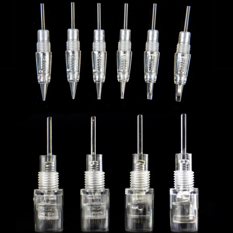 

10pcs Disposable Screw Nano Tattoo Cartridge Needle Premium Charmant Machine Microblading Tattoo Needles 1RL 3RL 5RL 3F 5F 7F