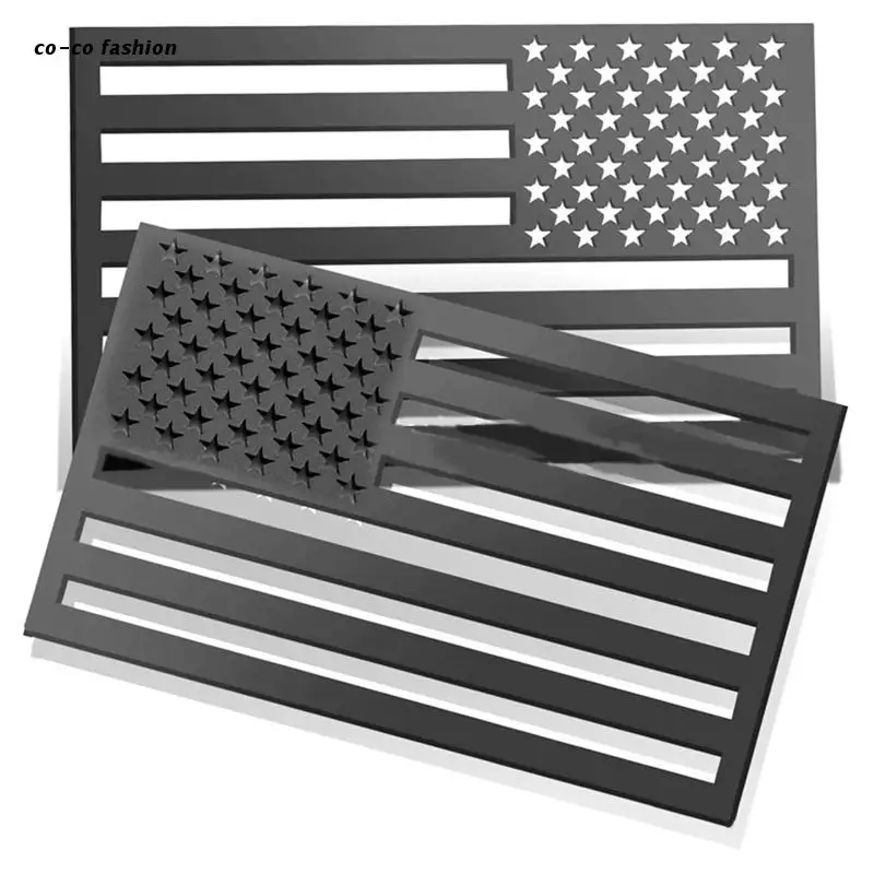 

517B Car 3D Stereo Window Sticker Scratch Decal Emblem American Flag Decoration