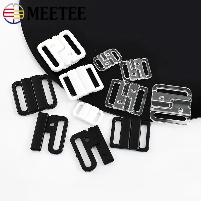 20/50 комплектов Meetee 10-25 мм пластиковые пряжки бюстгальтер нижнее белье регулятор
