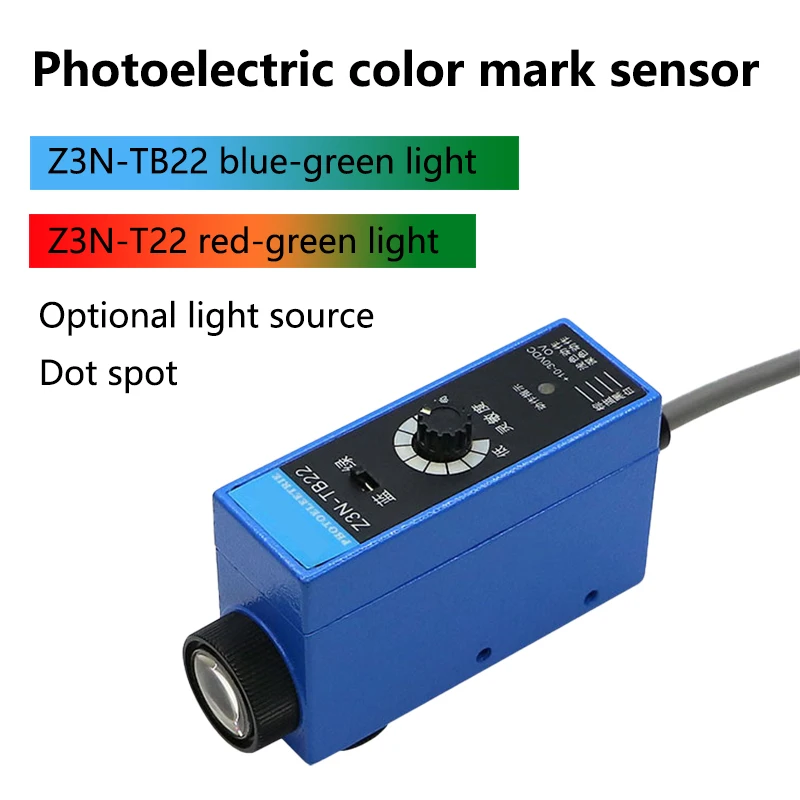 

Color Mark Sensor Color Photoelectric Sensor Switch Z3N-TB22/T22 NONC DC 10-30v Bag Making Machine