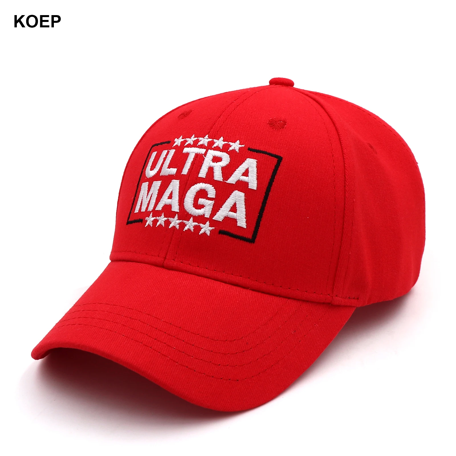 

KOEP New Donald Trump 2024 Red Baseball Caps ULTRA MAGA Snapback President Hat Embroidery Wholesale Drop Shipping Hats