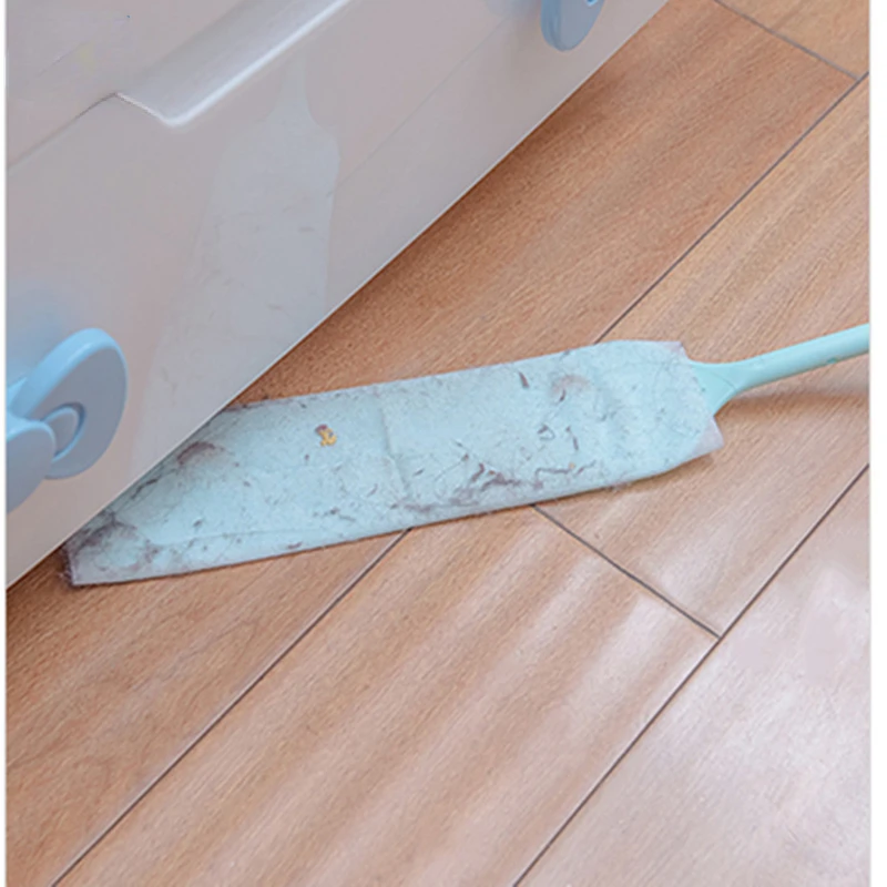 

Practical Household Dust Cleaning Brush with 10 Pcs Non-woven Cleaning Cloth Long Handle Dust Gap Brush for Home Cleaning Tool
