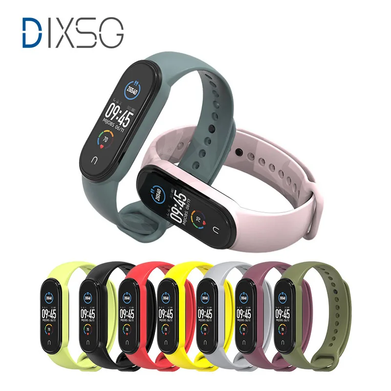 

Ремешок DIXSG для Xiaomi Mi Band, сменный силиконовый браслет для смарт-часов для мужчин и женщин