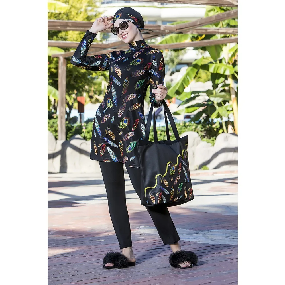 

Лайкра Dorlie Design с полным покрытием, фотообои с искусственными листьями и перьями, черного цвета, 253/117