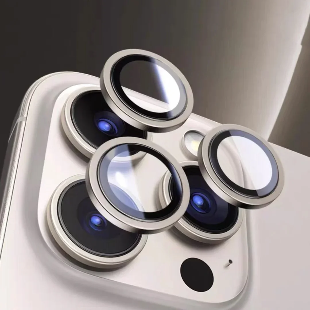 Титановый цветной защитный чехол для объектива камеры IPhone 15 16 Pro Max Plus защитная