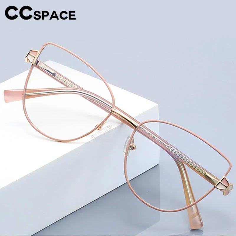 Фото Women Metal Cat Eye Reading Glasses Fashion High Quality Spring Hinge Presbyopia Eyeglass Custom Prescription Spectacles #303813 №2