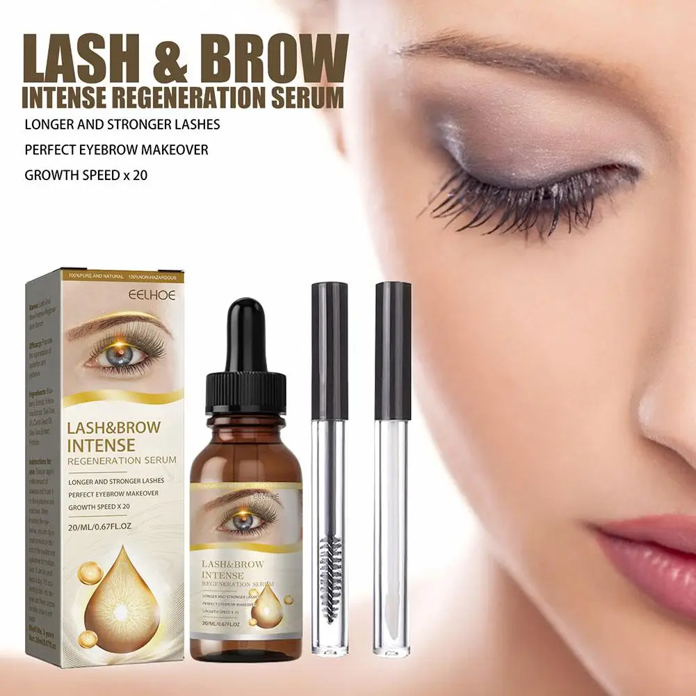 

20ML Fast Eyelash Growth Serum Eyebrow Enhancer Products Longer Fuller Thicker Lashes Eyelashes Enhancer Care For Men Women T0P1