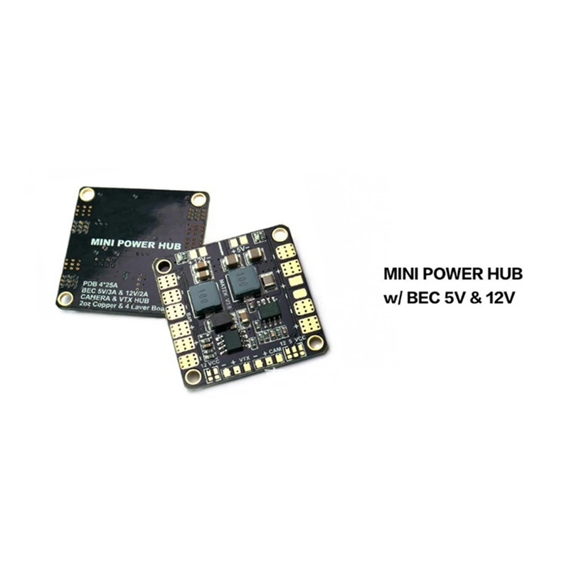 Mini Power Hub Distribution Board PDB With Dual BEC 5V/ 12V For FPV DIY RC Racing Drone Multicopter Quadcopter