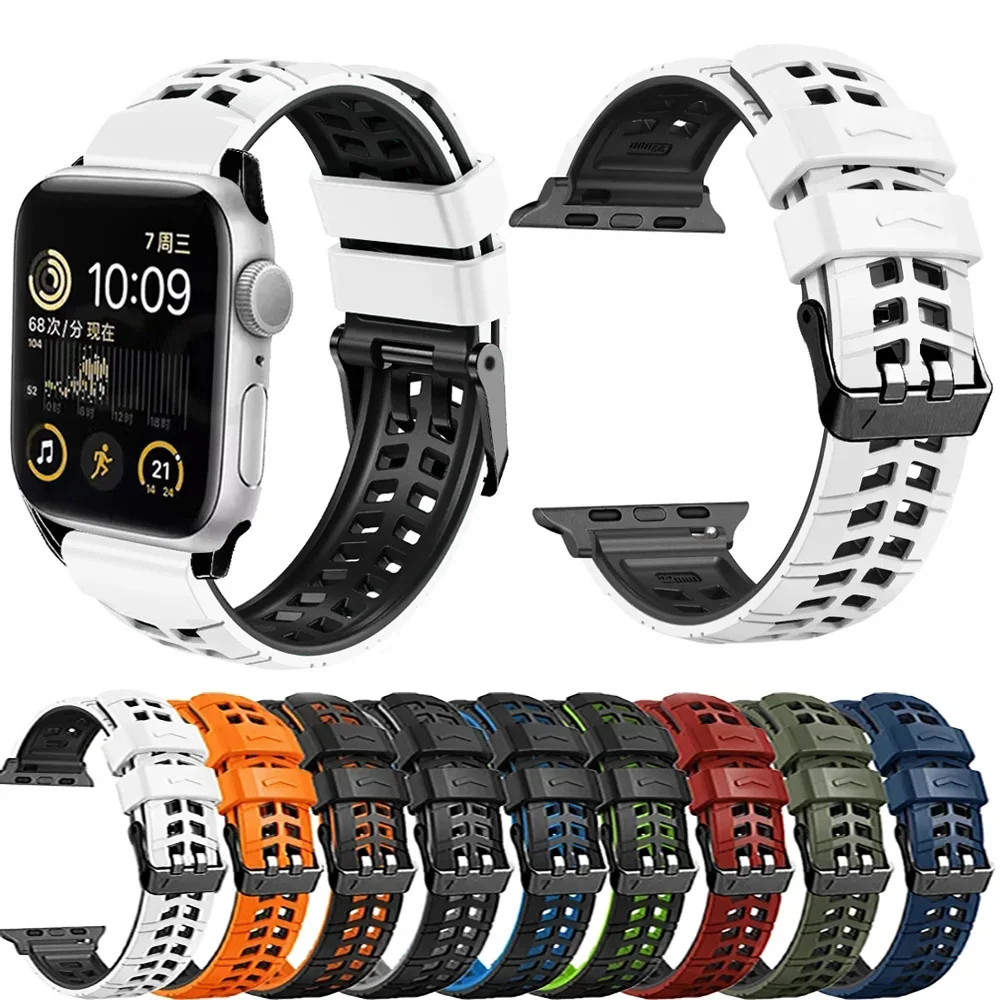Сменный Силиконовый Ремешок Для Apple Watch Ultra/Series 9 8 7 6 5 4 3 ...