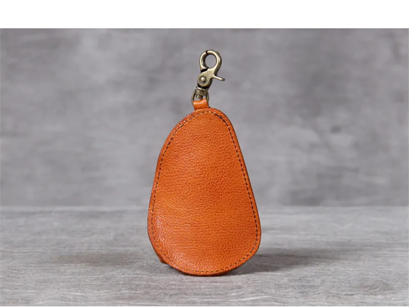 Retro fashion personality high-quality natural genuine leather motorcycle key bag ladies and men's general daily coin purse