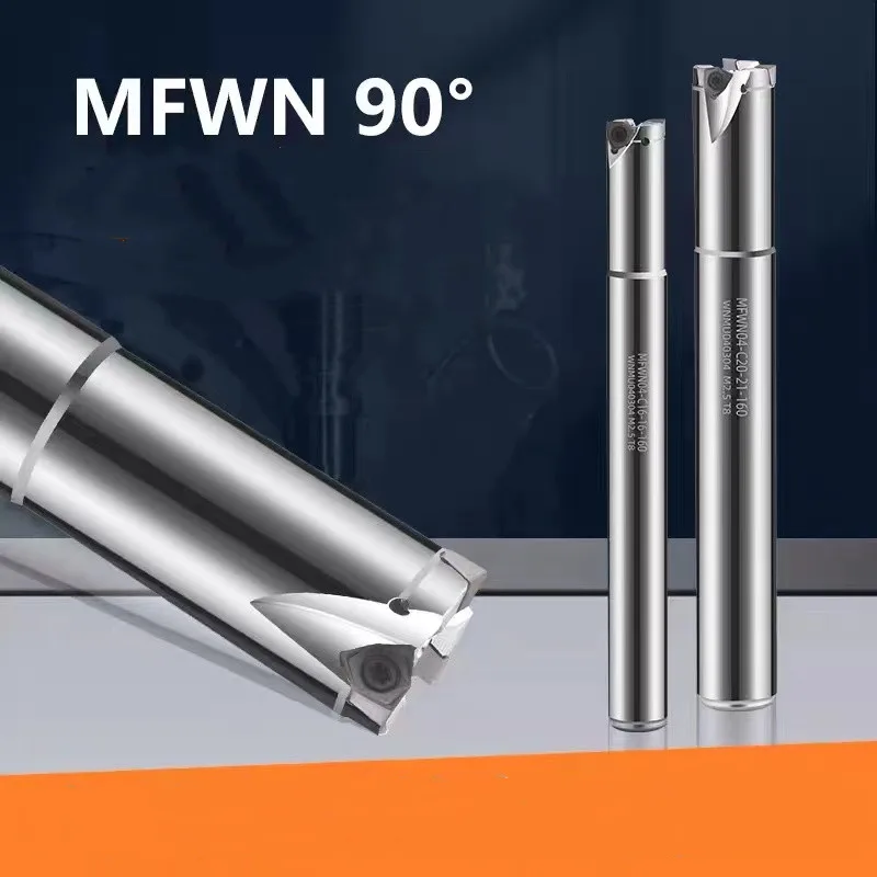 

Holder Cutter WNMU040304 Tool MFWN C15 C16 C19 C20 C24 C25 2T 3T 4T Double-sided 90-degree Fast Feed Milling Cutter CNC Tool