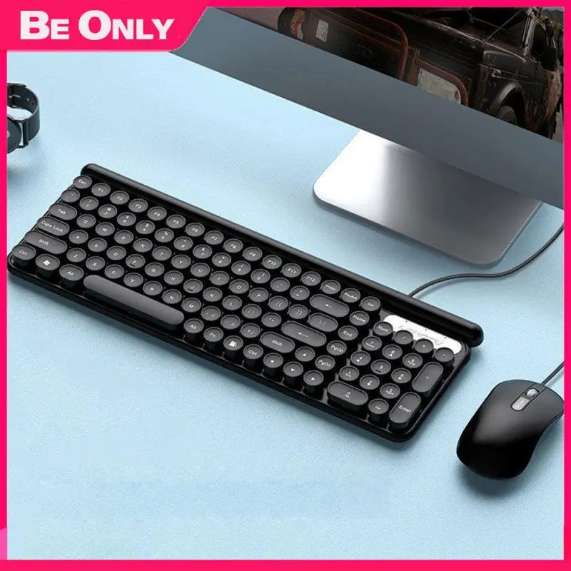 

Gaming Accessorie Pc Gaming Keyboard Mechanical Waterproof For Pc Gaming Keyboard Multifunctional Wired Keyboard Mouse Silent