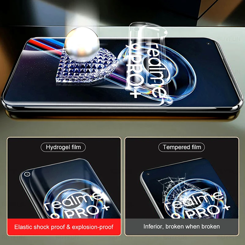 1to3 front back hydrogel film for realme 9 pro plus 5g screen protectors not glass on realmi 9i 9 pro pro realme9i camera glass free global shipping