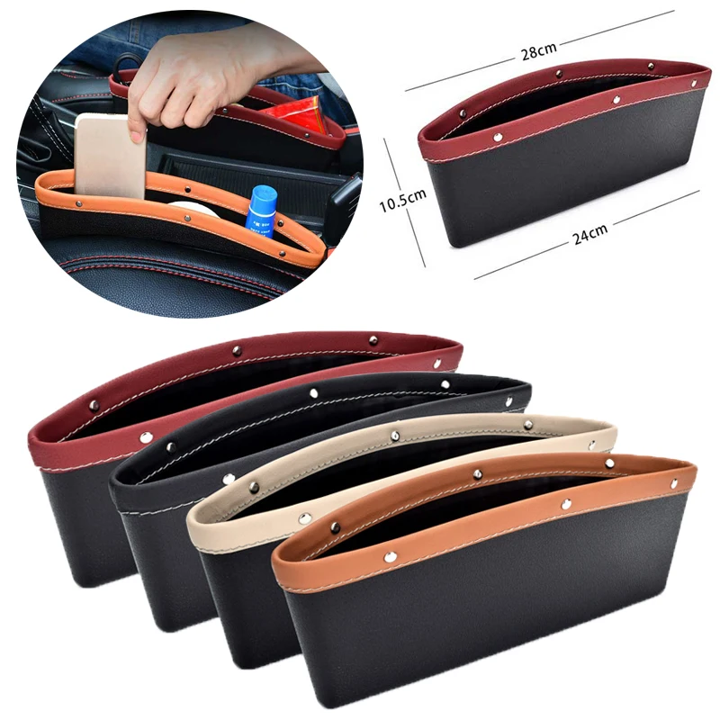 

Car Seat Slot Pocket Multifunctional Driver Seat Storage Rack Auto Parts PU Leather Car Slot Storage Box Car Storage Bag Storage