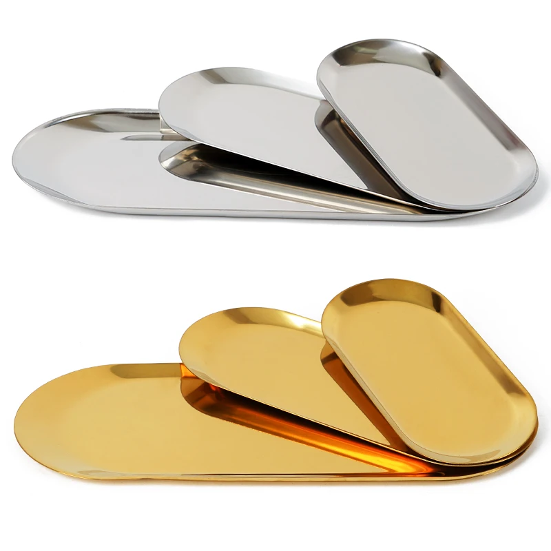 1 шт. лоток для хранения из нержавеющей стали