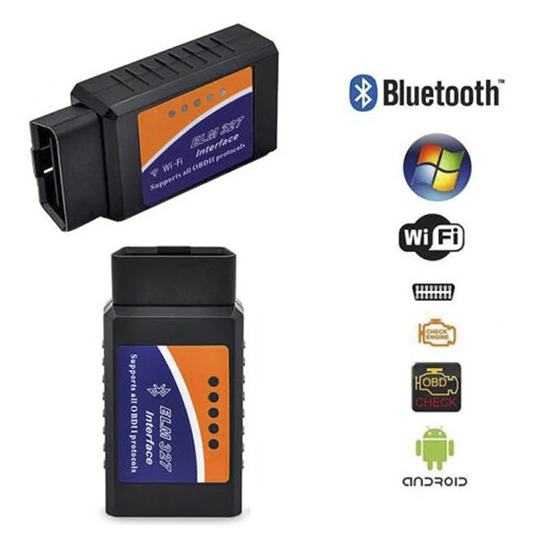 Новый автомобильный диагностический адаптер ELM 327 в 1 5 OBD 2 ODB2 для Android/IOS ELM327 V1.5 OBD2