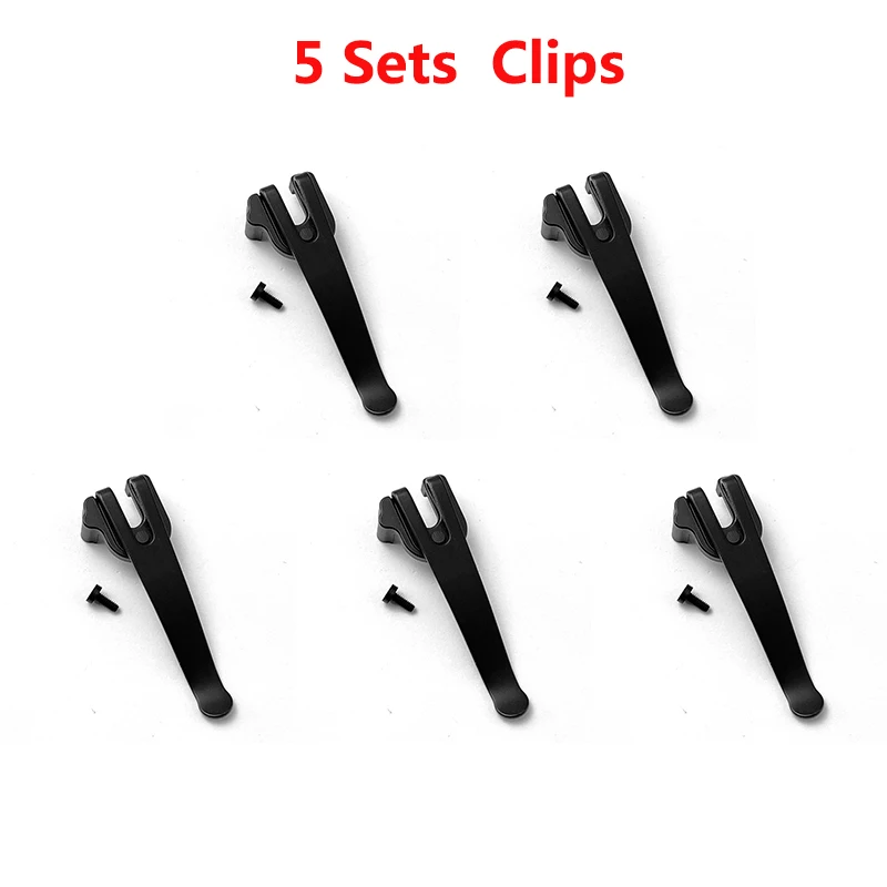 

5 Sets Stainless Steel Knife Deep Carry Pocket Clip Back Clamp for 91MM Victorinox Swiss Army Fold Knives DIY Make Accessories