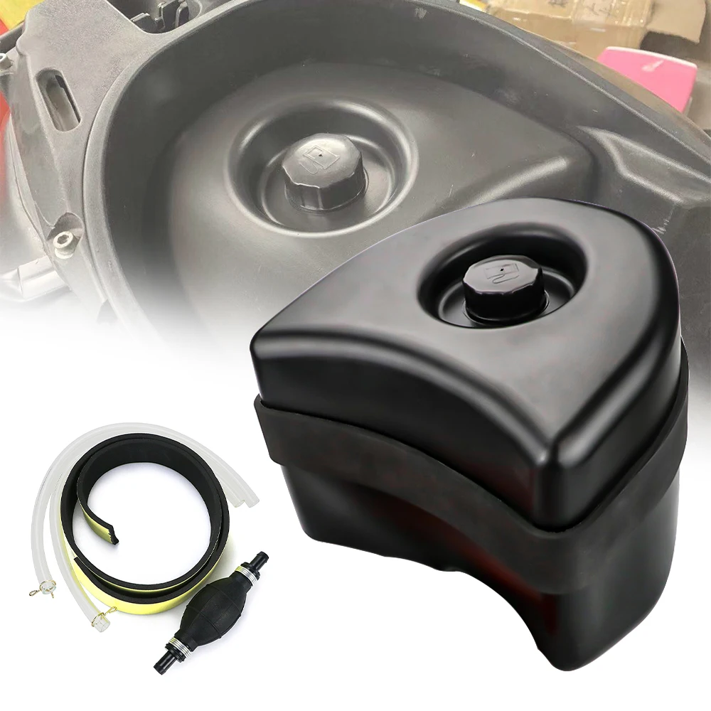 

5L Motorcycle ABS External Gas Fuel Tank Seat Bucket Gasoline Can Oil Canister For VESPA GTS 125 300 250 2013 - 2020 Accessories