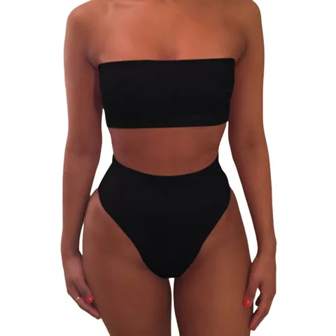 Women Sexy Bikini Set High Waisted Two Piece Swimsuit Sexy Brazilian Bikini Set Lady Triangle Swimwear Bathing Suit Beachwears