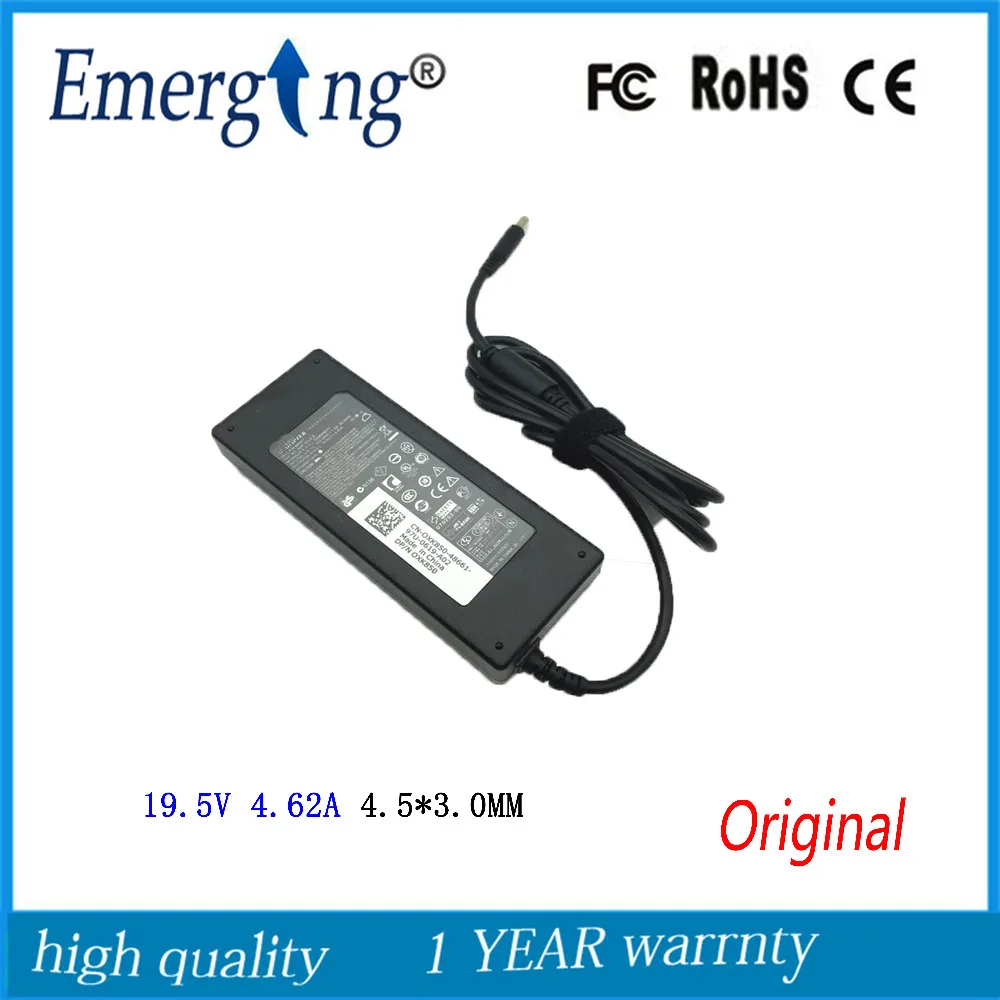 

19.5V 4.62A 90W 4.5X3.0mm Original AC Adapter For Dell Inspiron Series 5348-R1236 0RT74M PA-1900-32D5 RT74