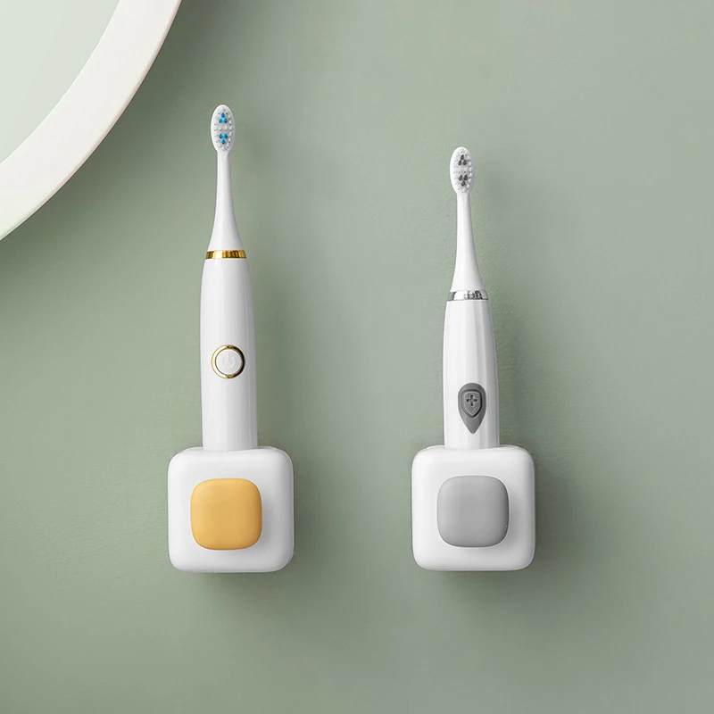 

Traceless Stand Rack Tooth Brush Organizer Electric Wall-Mounted Hook Holder Space Save Toothbrush Holder Bathroom Accessories