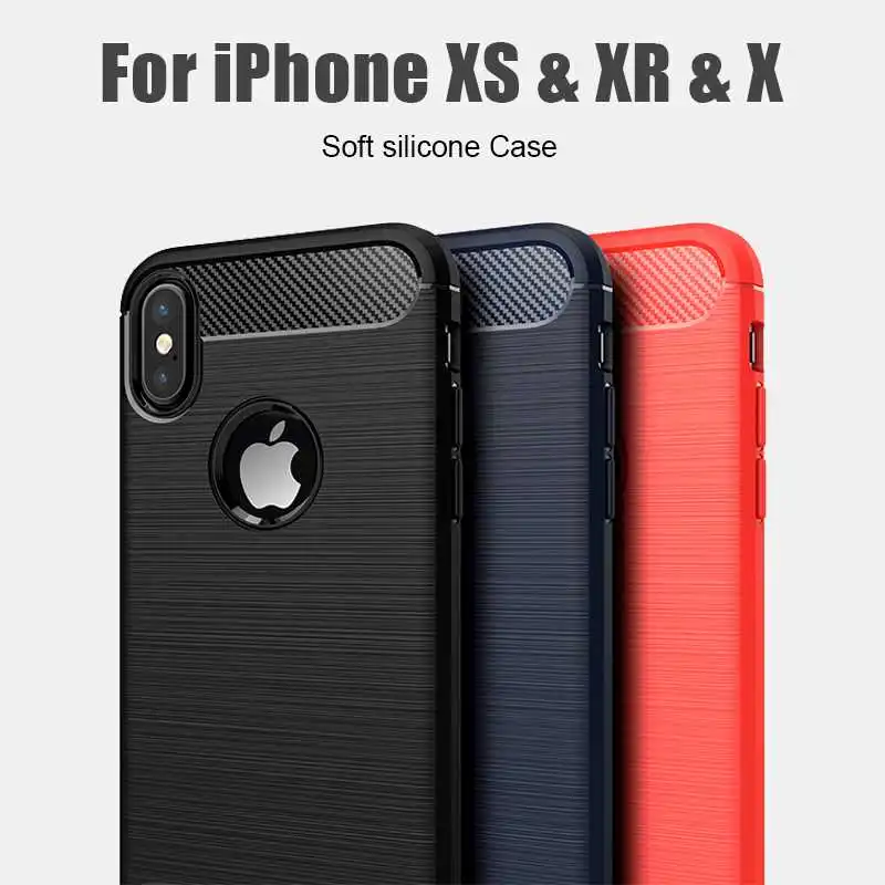 

Donmeioy Shockproof Soft Case For iPhone XS Max XR X Phone Case Cover