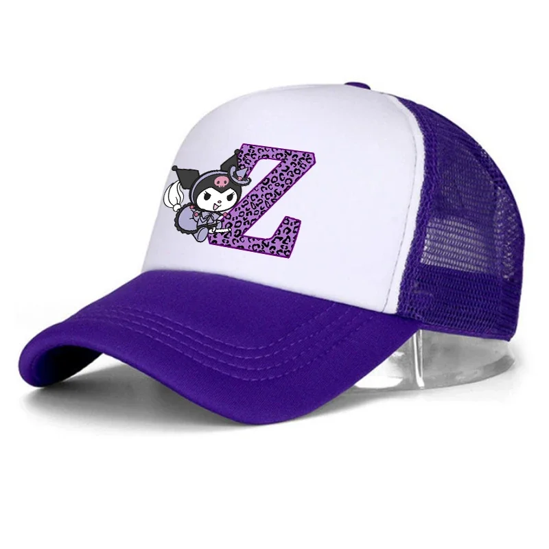 Бейсболка с надписью A-Z от Kuromi для детей и взрослых летняя женская милый аниме