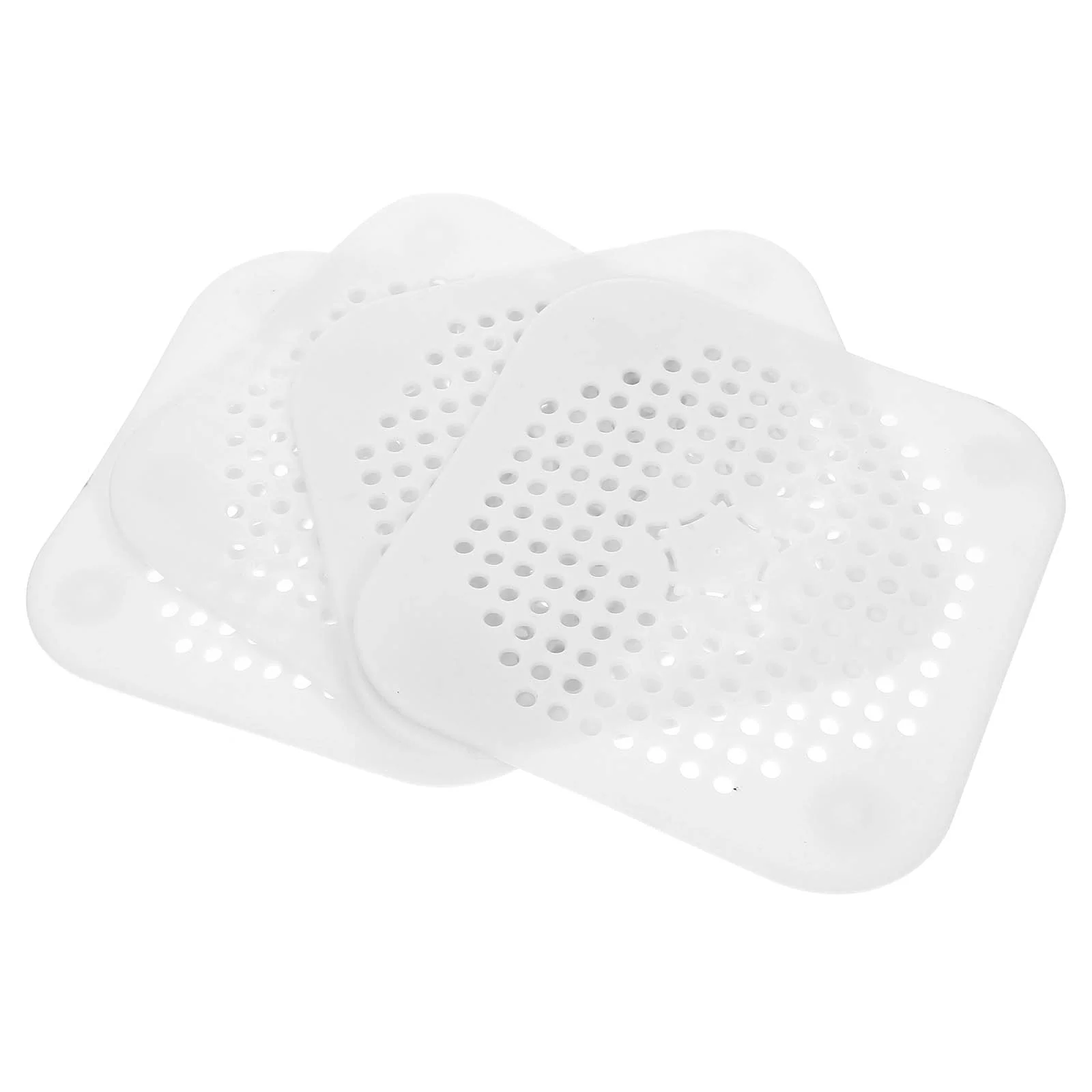 

4pcs Shower Drain Cover Floor Sink Strainer Bathroom Floor Hair Catcher Cover Supply