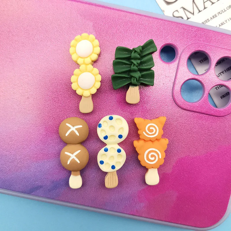 

10pcs Mini Kawaii Cartoon Fruit Cherry Resin Flat Back Cabochons Scrapbook Diy Party Hairpin Accessories Home Decoration Craft