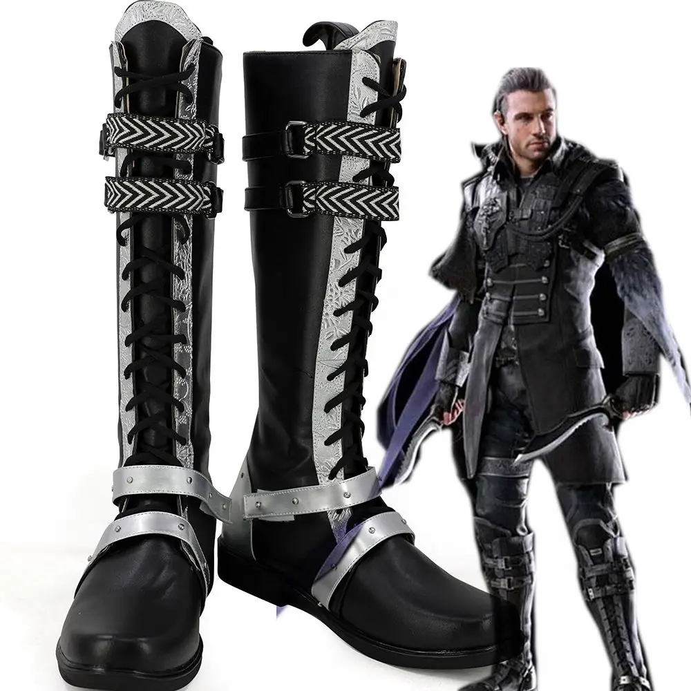 

Final Fantasy XV FF15 Nyx Ulric Cosplay Long Boots Custom Made Halloween Makeup