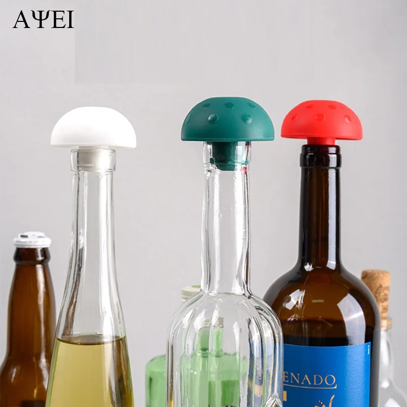 

Silicone Bottle Stopper For Bottles Cap Wine Cork Wine Pourer Stopper Silicone Caps Cute Top Hat Fresh-keeping Gel Cork Bar