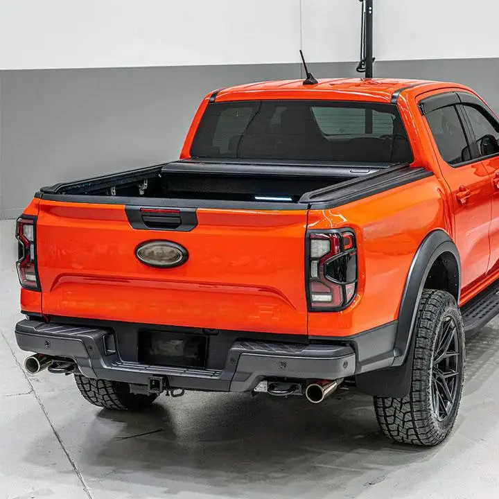 Фото Прочная электрическая выдвижная крышка кузова (тонно) для Ford F-150 Raptor с грузовым отсеком 5,5 футов, управление с пульта ДУ №4