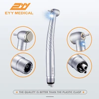 eyy dental high speed handpiece led self power e generator fiber optic push button air turbine 24hole standardbig head