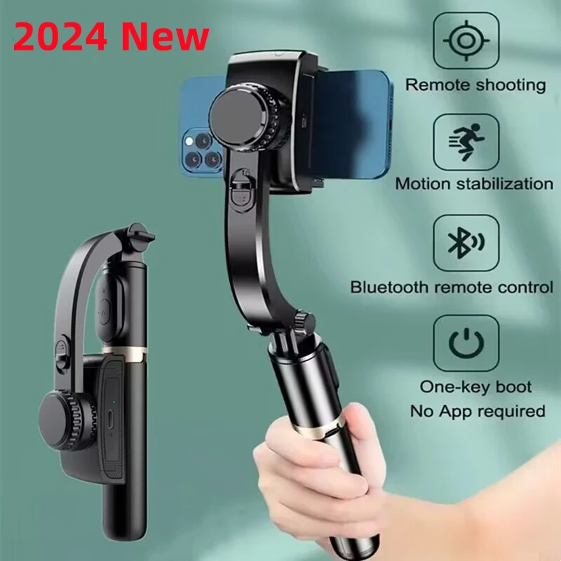 Selfie Stick Triangle  FANGTUOSI Mobile Video stabilizer Bluetooth selfie stick tripod Gimbal Stabilizer For Smartphone Live vertical shooting bracket 