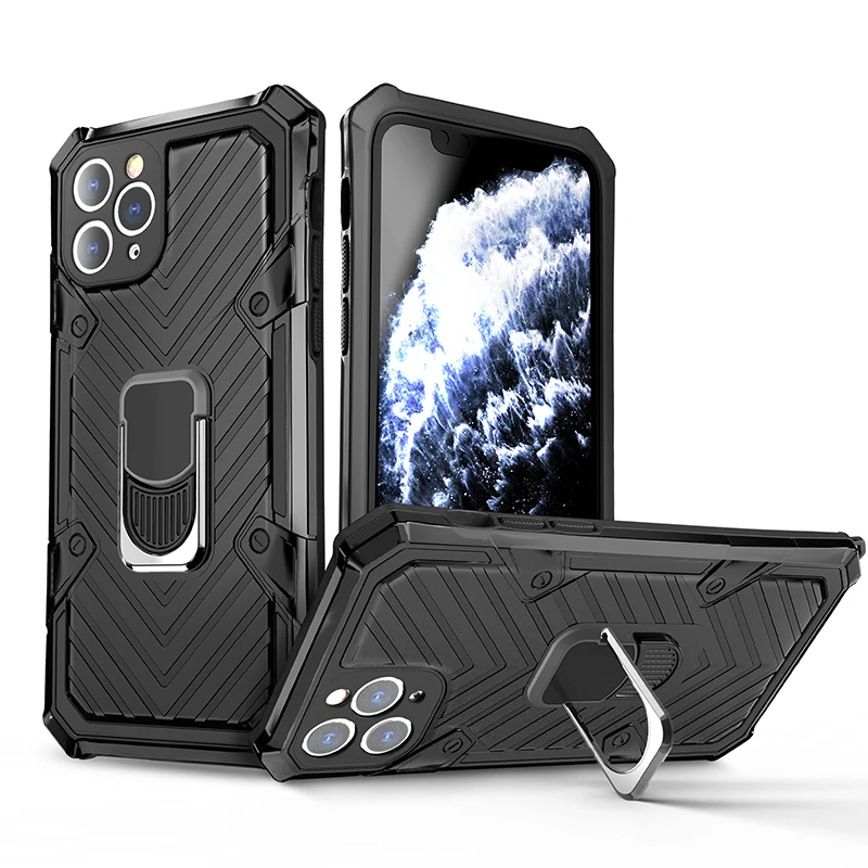 

Чехол для iPhone 12 Pro Max 12 Mini 11 Pro Max XR XS 6 7 8 Plus, защитный ударопрочный чехол с магнитным кольцом для камеры, с подставкой