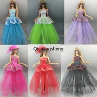 16 dolls accessories lace wedding dress for barbie princess clothes for barbie doll clothing women club party gown toys 11 5