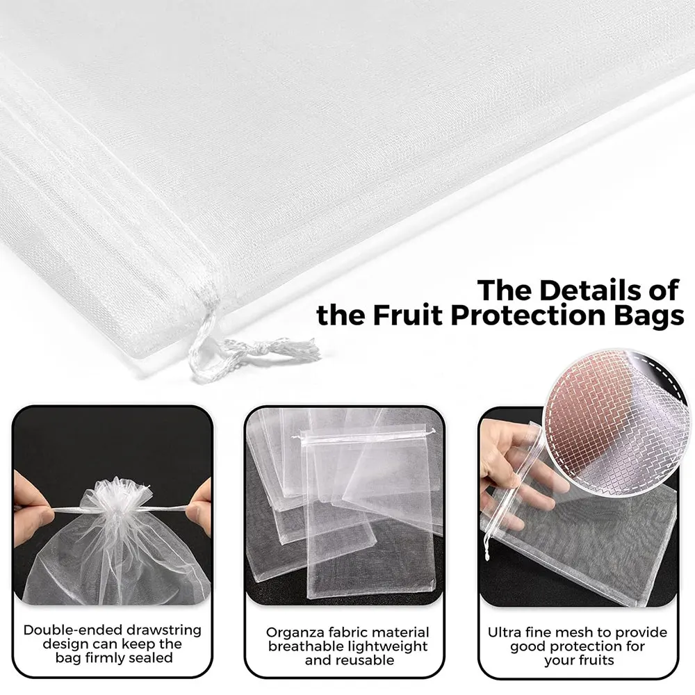 10 шт. сумки для выращивания клубники винограда фруктов сетчатые защиты овощей и