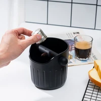 portable trash can coffee knock box waste bin black coffee slag bucket espresso dump bin black coffees knock slag barrel
