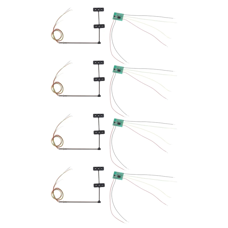 

4X 3 Color Traffic Light Signals Ho Oo Scale Model 6LED For DIY Sand Table Crossing Street Construction Model 4